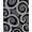 Black, Pattern 2, variant on ODIKA 4' x 6' Machine Washable Non-Slip Area Rug, Op Art Spiral High Traffic Rug, Yellow, 342555