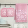 thumbnail image 6 of HEETLY Farmhouse Stylish 6-Piece Kitchen Accessory Set, Heavy Duty 500°F Cotton Oven Mitts and Pot Holders Sets with Kitchen Towels, 6 of 8