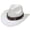 White, variant on Men'S Straw Cowboy Hat - Western Denim Curved Top Hat Woolen Big Brimmed Hat Autumn And Winter Style British Jazz Hat,Coffee,One Size