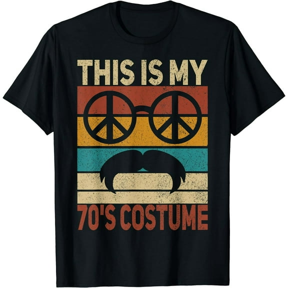 This Is My 70s Costume 70 Styles Men 70's Disco 1970s Outfit T-Shirt