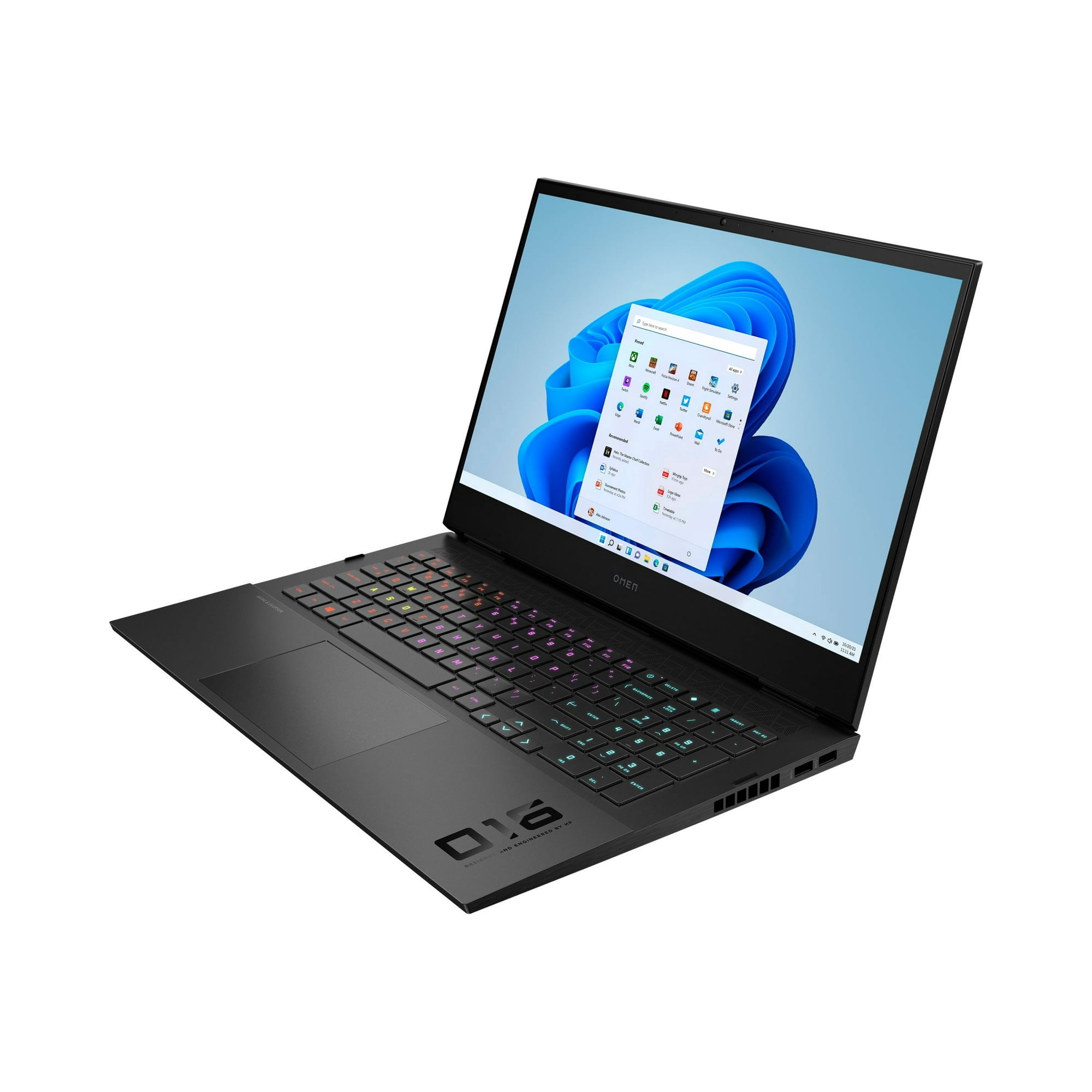 OMEN by HP Laptop 16-b0013dx - Intel Core i7 - 11800H / up to 4.6 GHz - Win 11 Home - GF RTX 3060 - 16 GB RAM - 512 GB SSD NVMe, TLC - 16.1" IPS 1920 x 1080 (Full HD)