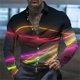 thumbnail image 1 of Camisas casuales para hombre 2024, camisetas hawaianas de manga larga para hombre, para exteriores, suaves, ligeras, cómodas, talla extra grande, 1 of 6