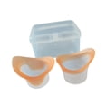 thumbnail image 1 of 2 vasos de silicona para lavado ocular. Mantén tus ojos limpios. Vasos de limpieza ocular universales. Naranja, 1 of 9