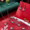 thumbnail image 5 of 8Pcs 2 Colors Christmas Tree Charms Christmas Reindeer Cubic Zirconia Charms Pendants for DIY Necklace Earring Jewellery Making Findings Colorful, 5 of 9