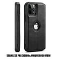 thumbnail image 3 of Casus Classic Wallet Case Leather Logo View Card Holder Cover for Apple iPhone 11 Pro - Black, 3 of 8