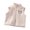 Khaki, variant on Coerni Boys Girls Polar Fleece Vest Full Zip Stand Collar Sleeveless Jacket Cute Bear Embroidery Fall Winter Cozy Soft Outerwear Layering