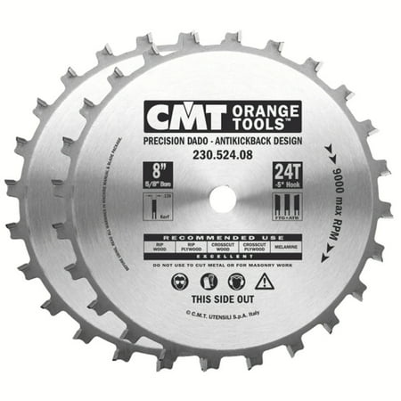 

Cmt 8 In X 24 X 5/8 In Precision Dado Sets
