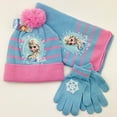 thumbnail image 6 of Kids Knit Hat Scarf Mittens Set, Princess Cartoon Winter Set for Girls Age 3-8,For Girls 3-8,5, 6 of 15