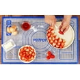 thumbnail image 3 of Hotpop Silicone Pastry Mat 26" x" 16 | Nonstick Silicone Pastry Mat for Baking and Rolling with Measurements for Rolling Kneading and Baking Dough Pastry Pie Crust Bun and Bread Making Mat, 3 of 5