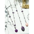thumbnail image 2 of Long Lariat Wrap Multi-Wear Purple & Pink Mix Stones Beaded Necklace, 2 of 4