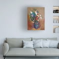 thumbnail image 2 of Trademark Fine Art Odilon Redon Bouquet Of Colorful Flowers Canvas Wall Art - 14x19, 2 of 5