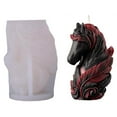thumbnail image 1 of Moule à Bougie en Silicone Tête de Cheval, Ornement de Meuble DIY, 1 of 8
