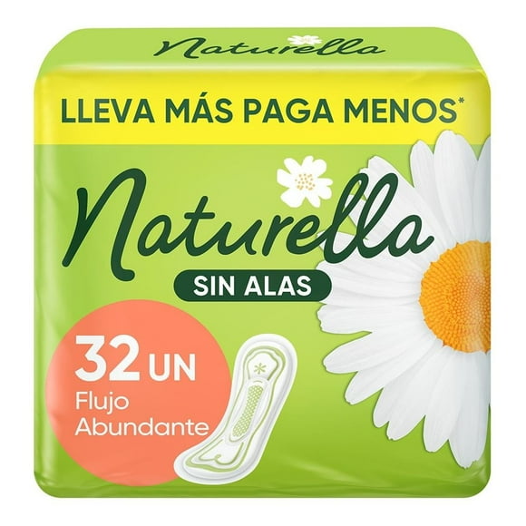 Toallas femeninas Naturella sin alas 32 pzas