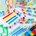 thumbnail image 2 of 20 Pack Acrylic Paint Jars 12 Colors Gouache Watercolor Craft Paint Container Strip Storage Home Classroom PartyFavors, 2 of 6