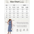 thumbnail image 7 of Airmenty 2 Piece Sets for Women Summer Outfits Casual Matching Vacation Outfits Asymmetrical Top Outfit Lounge Sets with Pockets S-2XL, 7 of 7