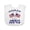AA-White, variant on Inktastic 2026 4th of July USA Flag Boys or Girls Baby Bib