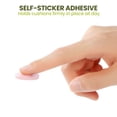 thumbnail image 4 of Bukihome Corn Cushions for Toes and Feet - Callus Cushions to Protect Sore Spots with Foam Padding - Self-Stick Adhesive Pads - Relief Pain, Pressure and Friction from Shoes (Pink, 45 Count), 4 of 7