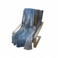 thumbnail image 4 of Winter Soft Flannel Fleece Blanket, Snow Covered Frozen Winter with Clear Open Sky Photograph Seasonal Image Print, Cozy Plush for Indoor and Outdoor Use, 70" x 90", Blue White Brown, by Ambesonne, 4 of 6