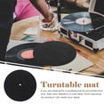 thumbnail image 3 of COMPUKAS 3Pcs Silicone Turntable Pad Anti Static Vinyl Record Player Mat Black Protective, 3 of 8