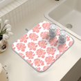 thumbnail image 7 of Ryvnso Rose Flower Dish Drying Mat for Kitchen Countertop 18x24 Large Dish Pad Drainer Rack Dish Sink Mats, 7 of 7