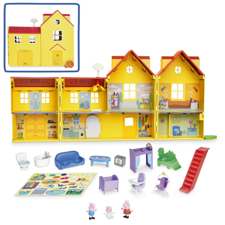 Peppa Pig – Coffret De 5 Figurines Avec Bébé Evie, Famille Pig Au Complet, Jouet Articulé Pour Enfants Dès 3 Ans