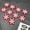 White, variant on 10 Pcs Christmas Cloth Patches Non Woven Fabric Applique Holiday Craft Decor, Snow Pattern