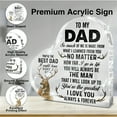 thumbnail image 5 of Dad Gifts From Daughter Son Father Gifts For Birthday Christmas Father'S Day Dad Clear Acrylic Sign Keepsake Gifts, 5 of 6