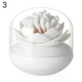 thumbnail image 2 of Yesbay 1 Pc Lotus Home Decor Toothpick Cotton Bud Swab Holder Storage Box 4 Colors,Cotton Bud Holder-White, 2 of 7