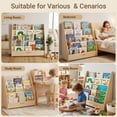 thumbnail image 5 of Sweet Time Kids Bookshelf Storage Organizer Nursery Bookshelves, Book Shelf for Kids Play Room, 5 of 7