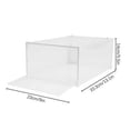 thumbnail image 2 of 20 Pack Plastic Stackable Shoe Storage Organizer Case Clear Drawer Box PP Frame, 2 of 22