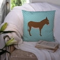 thumbnail image 3 of Carolines Treasures BB8023PW1414 Cotentin Donkey Blue Check Fabric Decorative Pillow, 14 x 14 in., 3 of 4