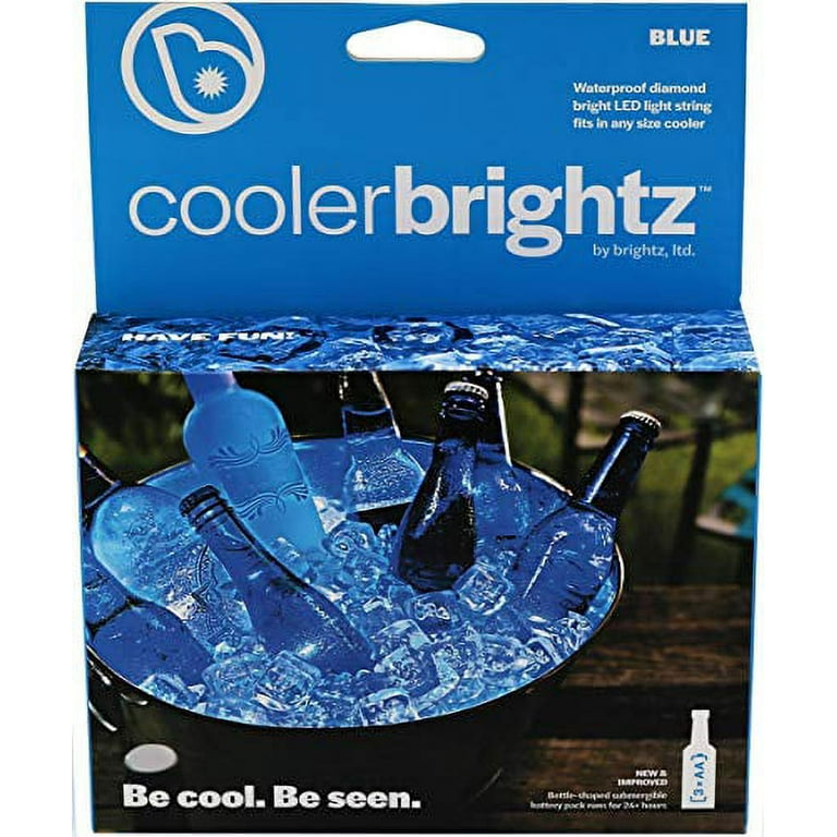 Brightz Coolerbrightz LED Cooler Light Rope Blue Waterproof String Lights for Ice Chests 5 foot Reusable Battery Powered Bright Colored Lights