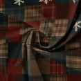 thumbnail image 2 of Uootdi Christmas Plaid Striped Long Sleeve Shirts for Women Cute Christmas V-Neck Button Down Tops Dressy Versatile Classic Loose Fit Tops Gift, 2 of 7