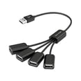 thumbnail image 1 of Hub USB 2.0 Vorago HU101 de 4 Puertos Convierte 1 puerto USB en 4 . Vorago HU-101, 1 of 2