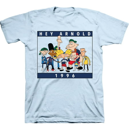 Mens Nickelodeon Hey Arnold! Shirt - Retro Nick Hey Arnold tee - Classic Nick Graphic T-Shirt (Pool, XX-Large)