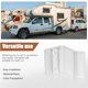 thumbnail image 4 of TABLZONE 2Ud Pestillo Deslizante Para Puerta De Camper Transparente Con Tornillos Para Reparación Segura, 4 of 8
