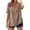 A-Khaki1176, variant on Womens Half Button Side Split Linen Blouse Oversized Short Sleeve Split Neck Pullover Top Breathable Casual Beach Tops