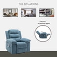 thumbnail image 6 of Power Recliner Chair With Adjustable Massage Function, Recliner Chair With Heating System For Living Room 38.1"(L) x 36.6"(W) x 40.5"(H), 6 of 9