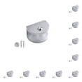 thumbnail image 3 of Advancent Soporte de campamento de vidrio cuadrado de 10 piezas - Dispositivo de elevación de asiento de amplio Pared de elevación de asiento semicírculo(8-10)M 10Conjunto, 3 of 6