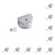thumbnail image 1 of Toystoory 10pcs / set Dispositivo de elevación del asiento - Soporte de pared antideslizante premium Elevación del asiento delantero Campamento semicírculo(8-10)M 10Conjunto, 1 of 6