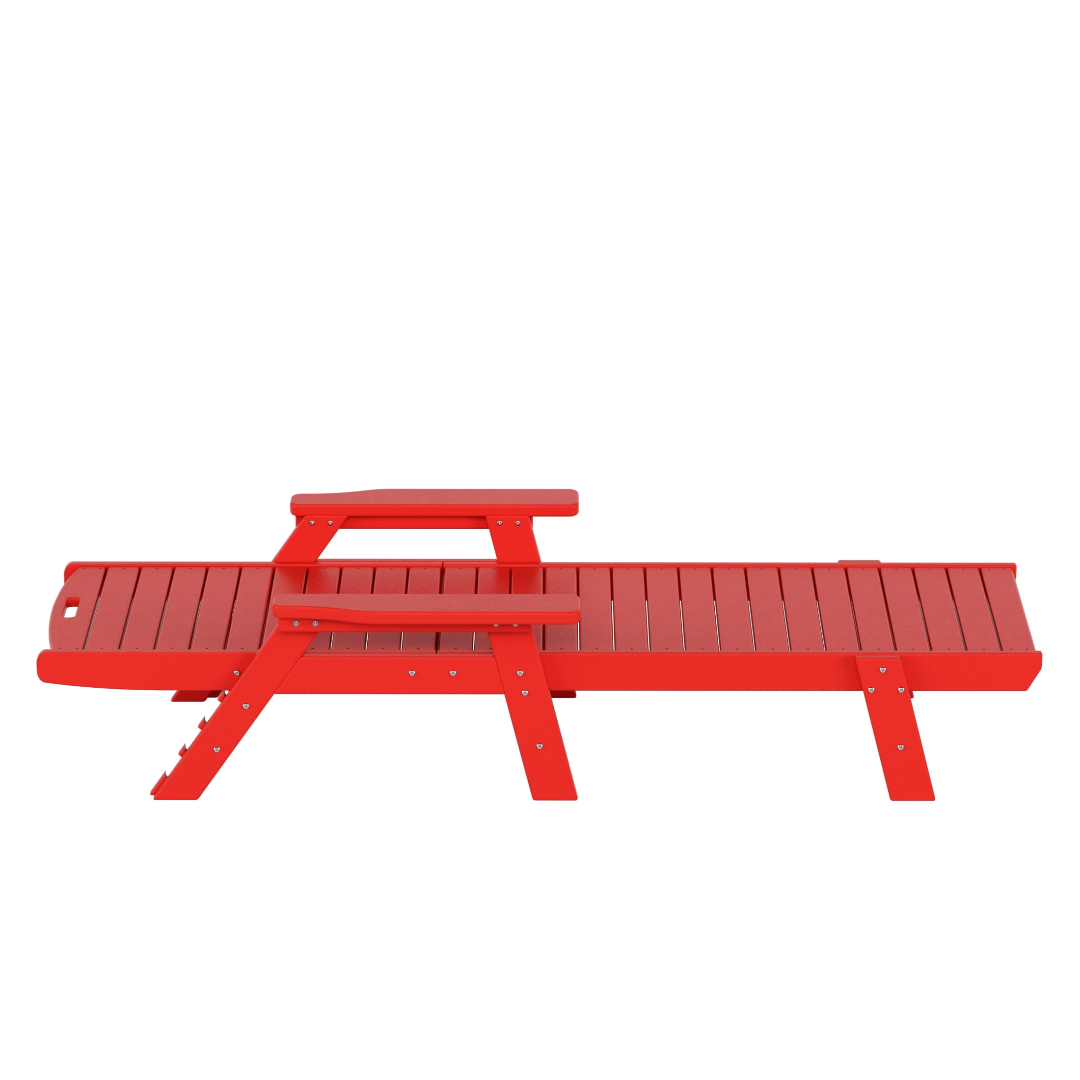 GARDEN Set of 2 Patio Outdoor Chaise Lounge Chair, Red