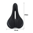 thumbnail image 3 of Cojín de asiento de bicicleta de montaña, asiento de bicicleta de piñón fijo ahuecado transpirable, 3 of 3