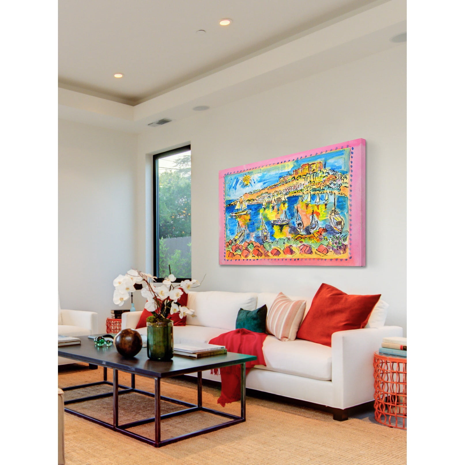Marmont Hill "Rhodes Greece" by Wayne Ensrud Painting Print on Canvas