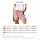 thumbnail image 4 of Pantalones cortos de verano para mujer, cintura elástica, cierre de cordón, cintura media, pantalones cortos de estilo casual con bolsillos laterales, 4 of 4