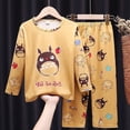 thumbnail image 1 of Pijamas para niños, conjunto de ropa para el hogar de manga larga para niñas de estilo coreano, ropa fina para aire acondicionado para bebés, ropa para niños de primavera y otoño, 1 of 2