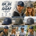 thumbnail image 5 of WGRFFH Washed Washed Cotton Baseball Cap with Funny print,Adjustable Vintage Distressed Dad Hat,Curved Brim Casual Trucker Cap for Daily Wear Outdoor Weekend Street Outfit for Men Women Navy, 5 of 5