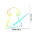 thumbnail image 3 of Homekingdee Cute Dog Wiper Silhouette Car Decal - Multicolor Plastic Rear Windshield Sticker with Wiper-Synced Motion for Automotive Decoration, 3 of 6