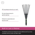 thumbnail image 4 of Yard Butler Terra Rake All Steel 18” Floating Tine Leaf and Debris Clearing Hand Garden Spring Rake – WHR-6, 4 of 7