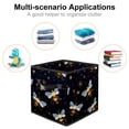 thumbnail image 2 of Honeybee Storage Containers Foldable Basket with Handle, 10.8"x10.5"x10.6", Large Capacity - Storage Bins, Toy Storage, 2 of 6