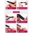 thumbnail image 3 of 18pcs Pedicure Manicure Tool Kit with Foldable Storage Bag Nail Clippers Set for Nail Foot Face Care, 3 of 4